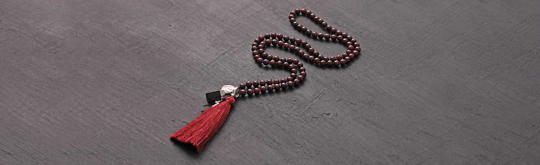 Jet Authentic Unique Collection of 108 Beads MALA with Mantra Gemstone Yoga  Meditation Hand Knotted Mala Prayer Bead Necklace