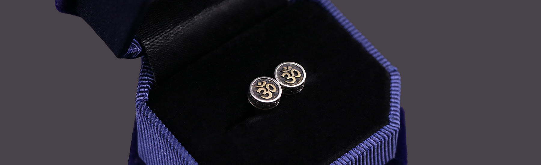 Tibetan Silver Buttons - Two Eye 25 pieces