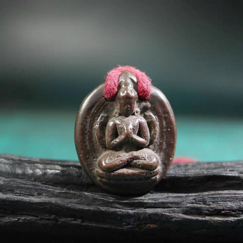 Vintage Tibetan Meteoric Iron Guan Yin Pendant