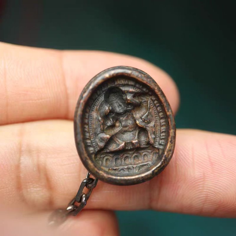 Vintage Tibetan Vajrapani Figurine Pendant