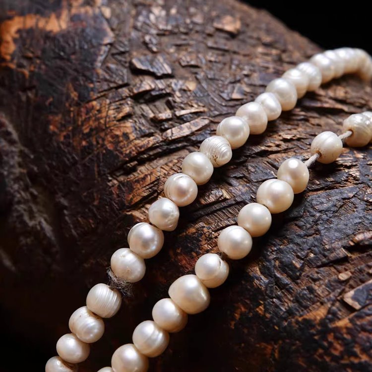 Vintage Tibetan Pearl Bead Necklace Bracelet