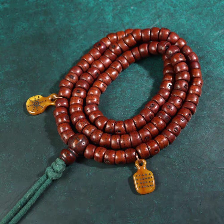 Old Tibetan Bodhi Seed Mala 8mm Seeds