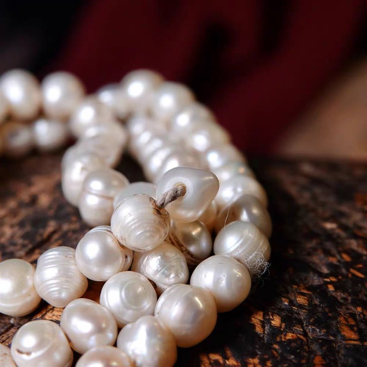Vintage Tibetan Pearl Bead Necklace Bracelet