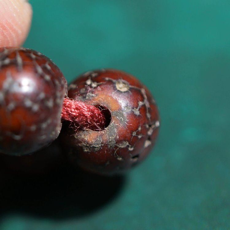 Vintage Tibetan Red Lotus Seed Mala