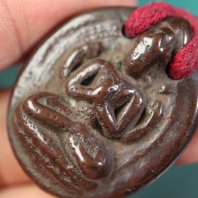 Vintage Tibetan Meteoric Iron Guan Yin Pendant
