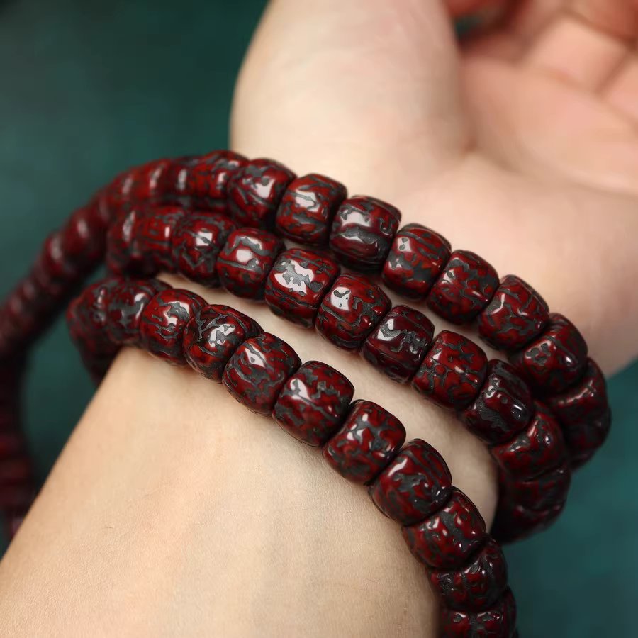 Vintage Tibetan Old Rudraksha Mala