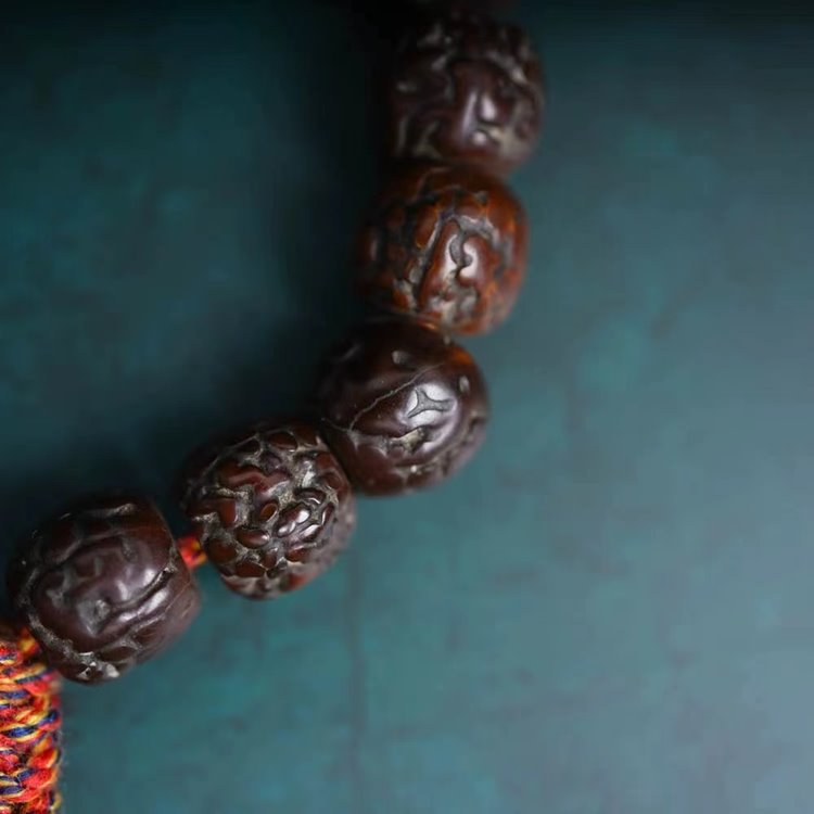 Vintage Tibetan Small Rudraksha Mala Bracelet