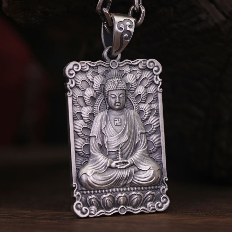 Framed Concentration Amitabha Pendant