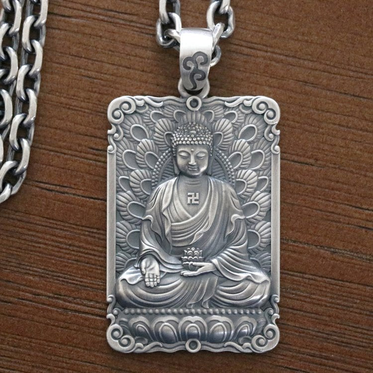 Framed Charity Amitabha Buddha Pendant