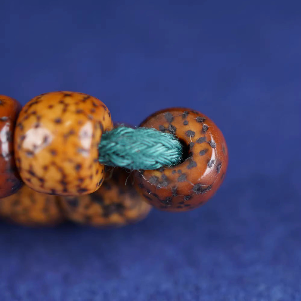 Authentic Antique Tibetan Star Moon Bodhi Seed Mala Beads