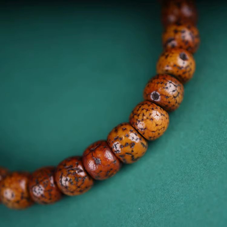 Antique Tibetan Star Moon Bodhi Seed Monk Beads
