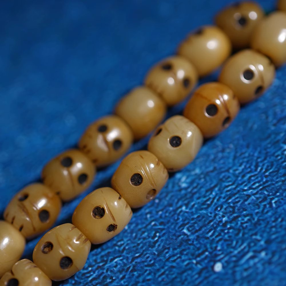 Tibetan Yak Bone Skull Beads