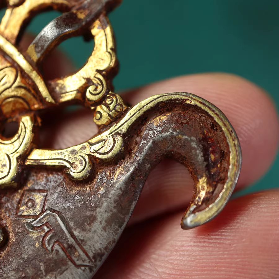 Vintage Tibetan 24k Gold Plated Iron Vajrayogini Pendant