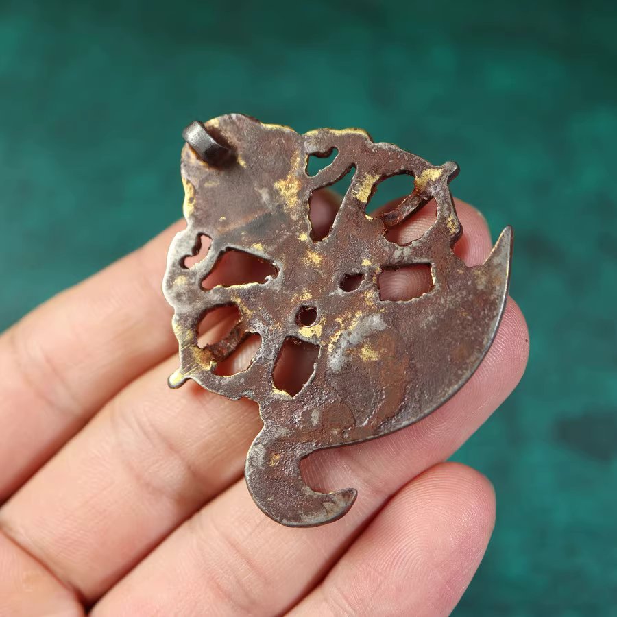 Vintage Tibetan 24k Gold Plated Iron Vajrayogini Pendant