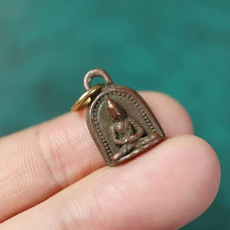 Vintage Tibetan Buddha Charm Emblem