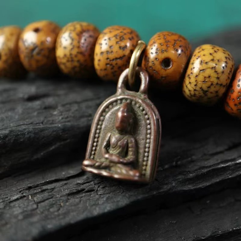 Vintage Tibetan Buddha Charm Emblem