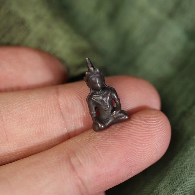 Vintage Tibetan Copper Medicine Buddha Charm