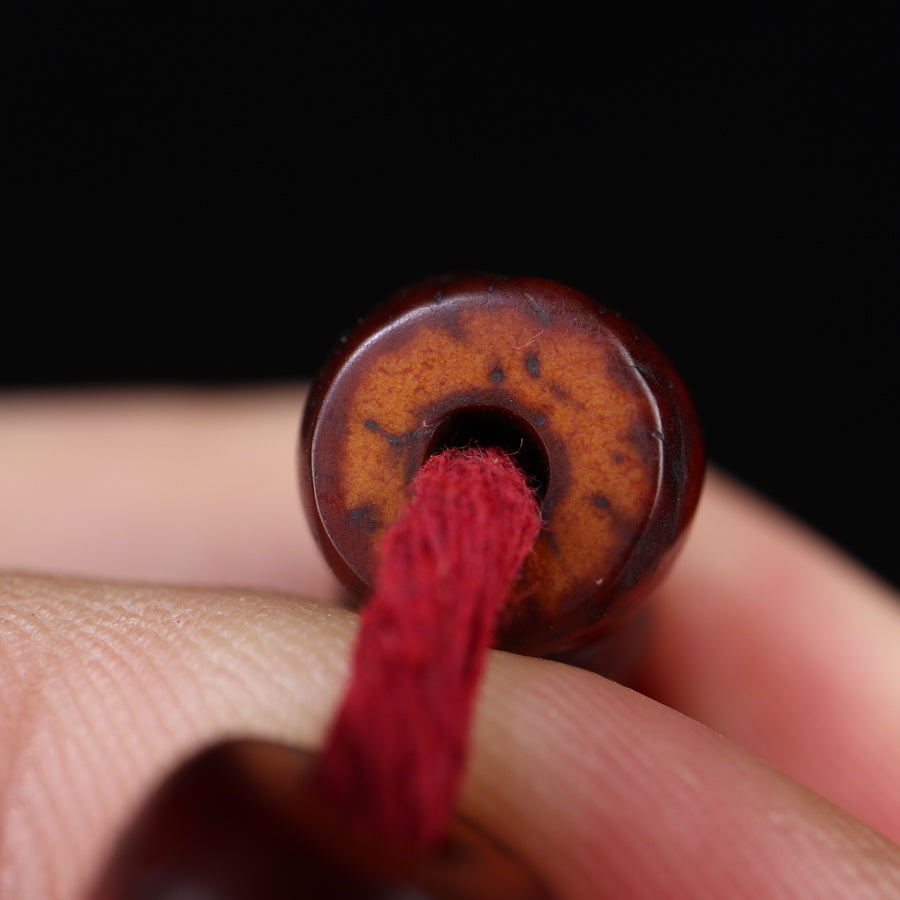 Old Tibetan Dark Red Bodhi Seed Mala
