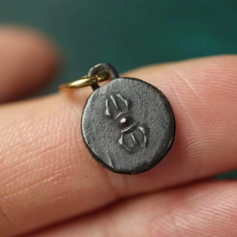 Vintage Tibetan Iron Elephant Vajra Charm