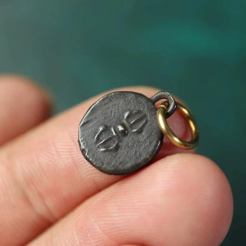 Vintage Tibetan Iron Elephant Vajra Charm
