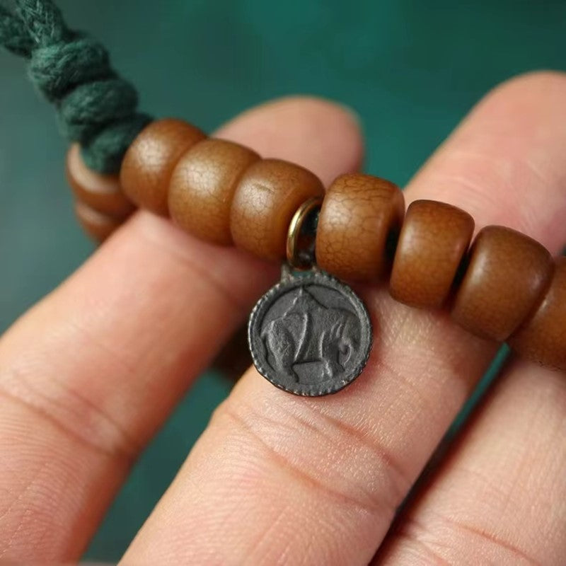 Vintage Tibetan Iron Elephant Vajra Charm