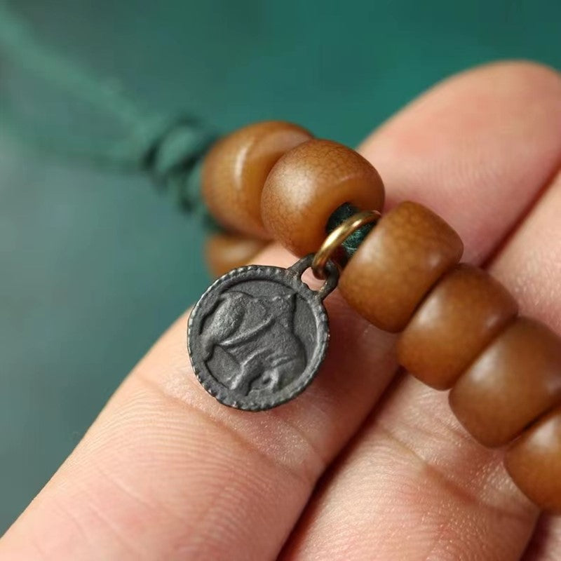 Vintage Tibetan Iron Elephant Vajra Charm