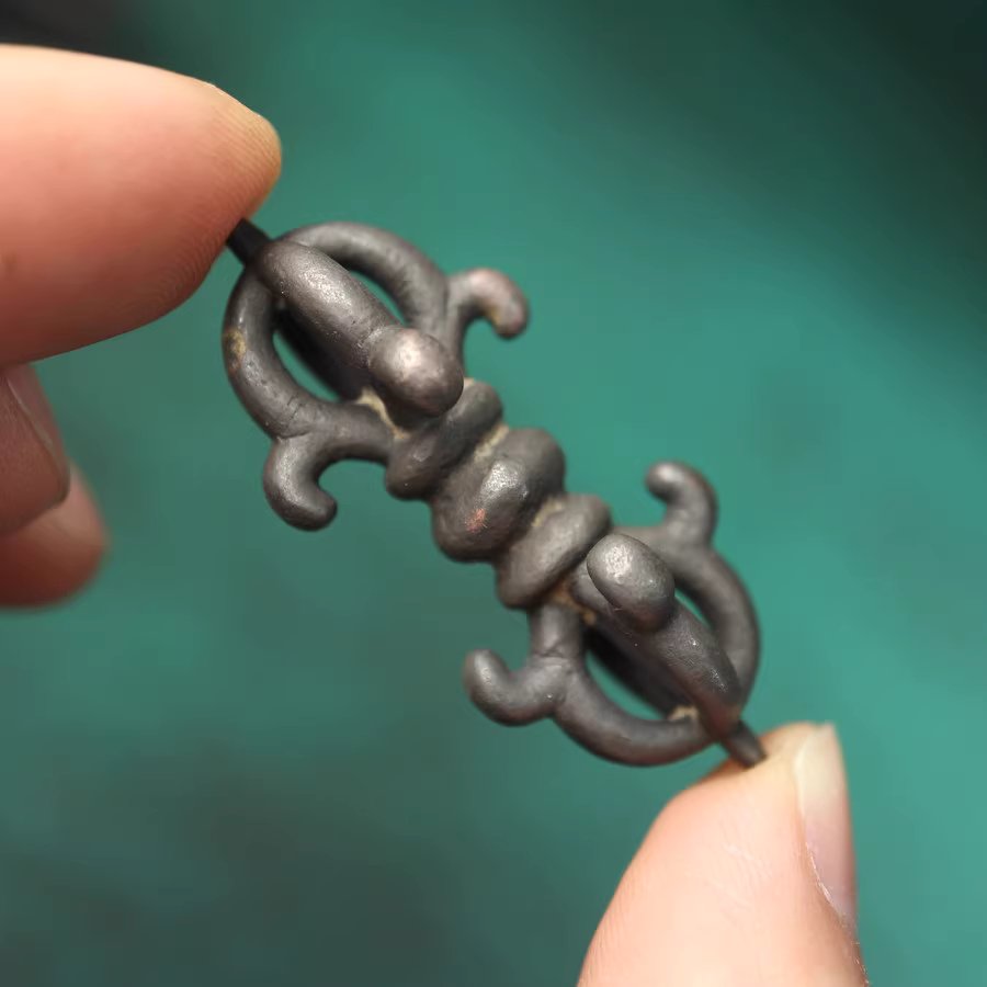 Vintage Tibetan Iron Vajra Pendant