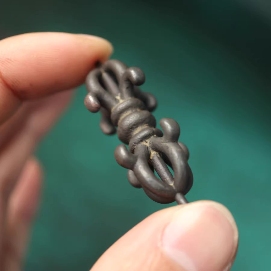 Vintage Tibetan Iron Vajra Pendant
