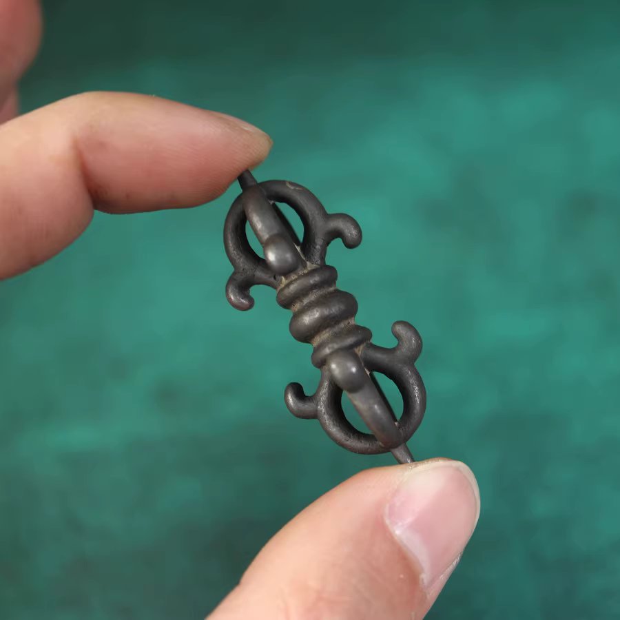 Vintage Tibetan Iron Vajra Pendant