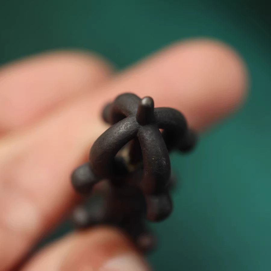 Vintage Tibetan Iron Vajra Pendant