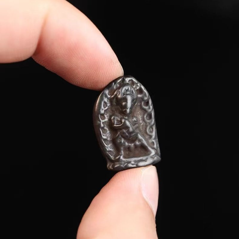 Vintage Tibetan Iron Yama Dharmaraja Charm