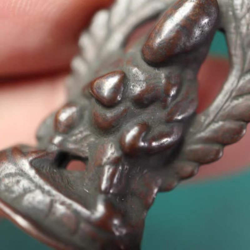 Vintage Tibetan Meteoric Iron Caishen Figurine