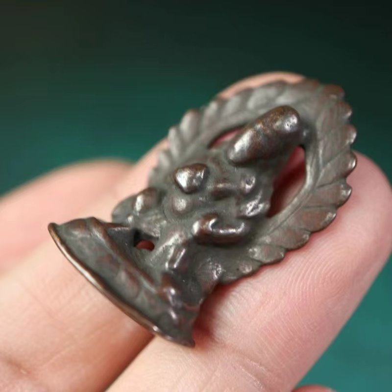 Vintage Tibetan Meteoric Iron Caishen Figurine