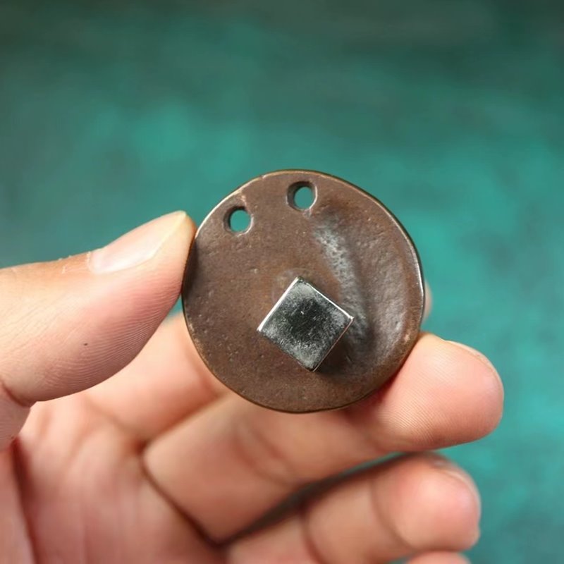 Vintage Tibetan Meteoric Iron Skyfall Yamataka Pendant