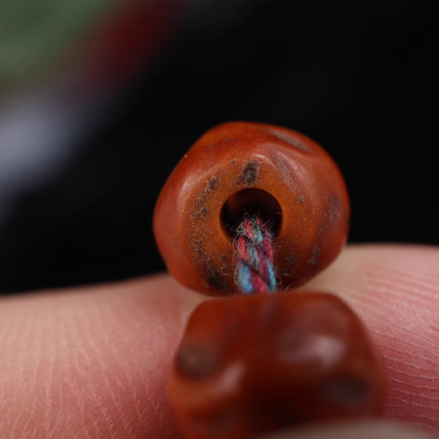 Old Tibetan Red Bodhi Tree Seeds Wrist Mala