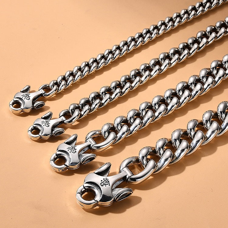 Om Mani Padme Hum Bracelet Sterling Silver