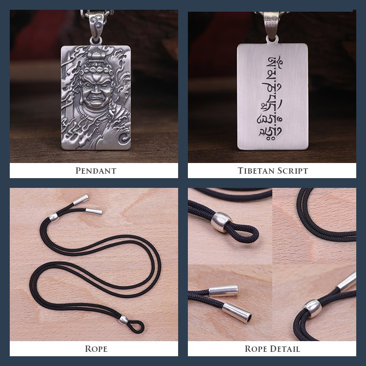 Framed Frightening Demons Acala Necklace