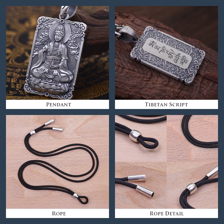 Framed Life Force Quan Yin Necklace