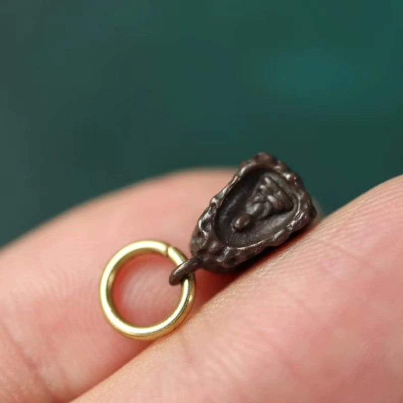 Vintage Tibetan Iron Mala Pendant