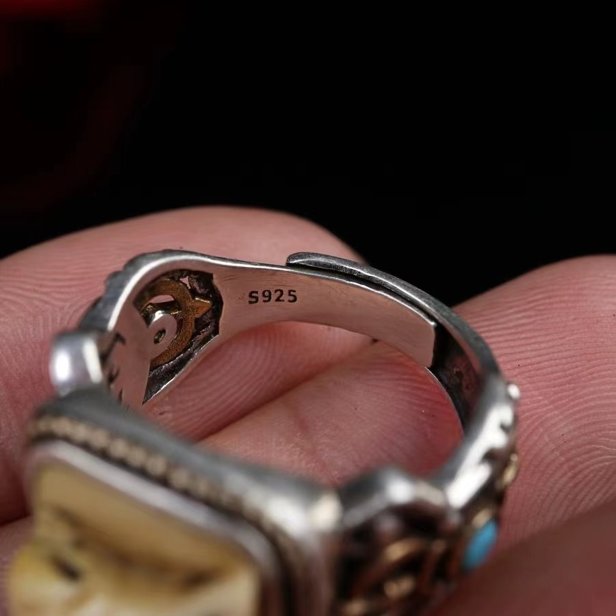 Tibetan Mammoth Tusk Ivory Ring
