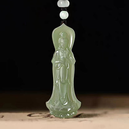 Jade Kuan Yin Necklace