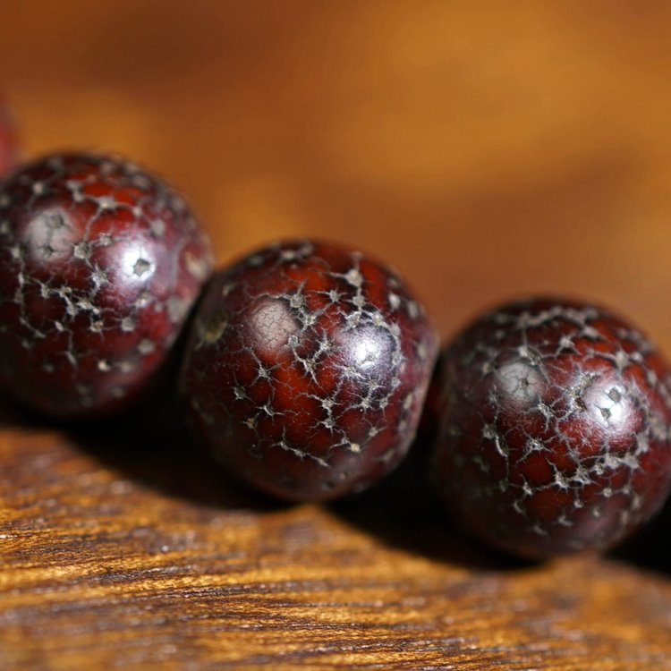 Vintage Tibetan Red Lotus Seed Mala
