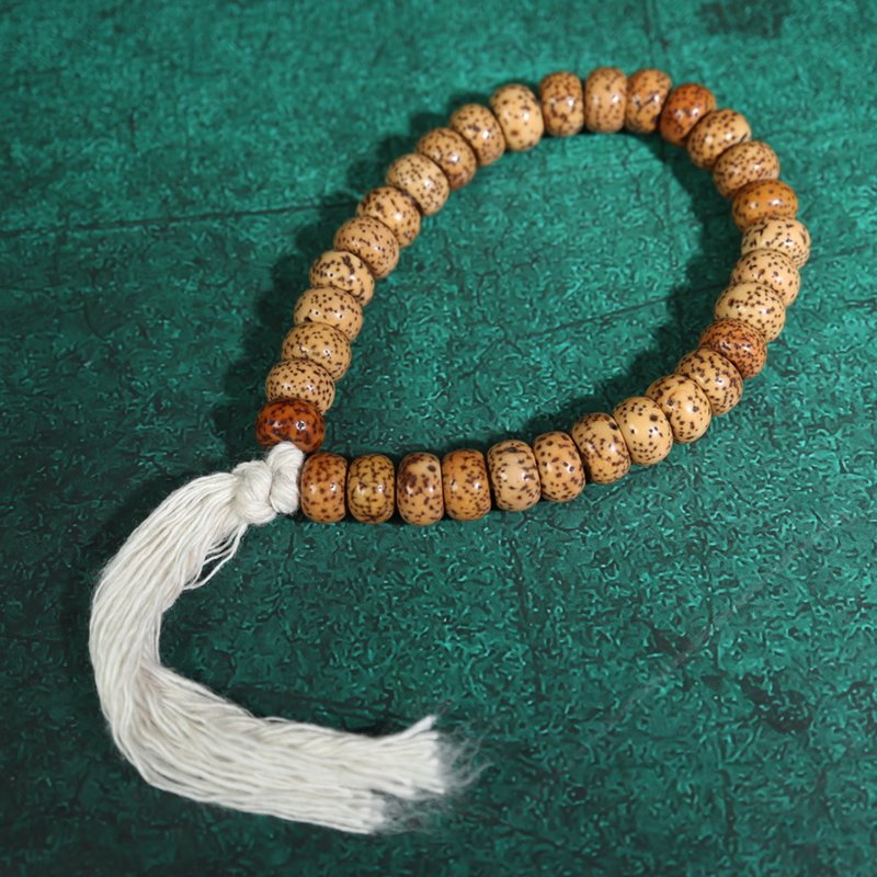 Antique Tibetan Star Moon Bodhi Seed Meditation Bracelet