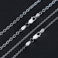 Cable Chain Necklace Lobster Clasp 3mm