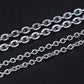 Cable Chain Necklace Lobster Clasp 3mm