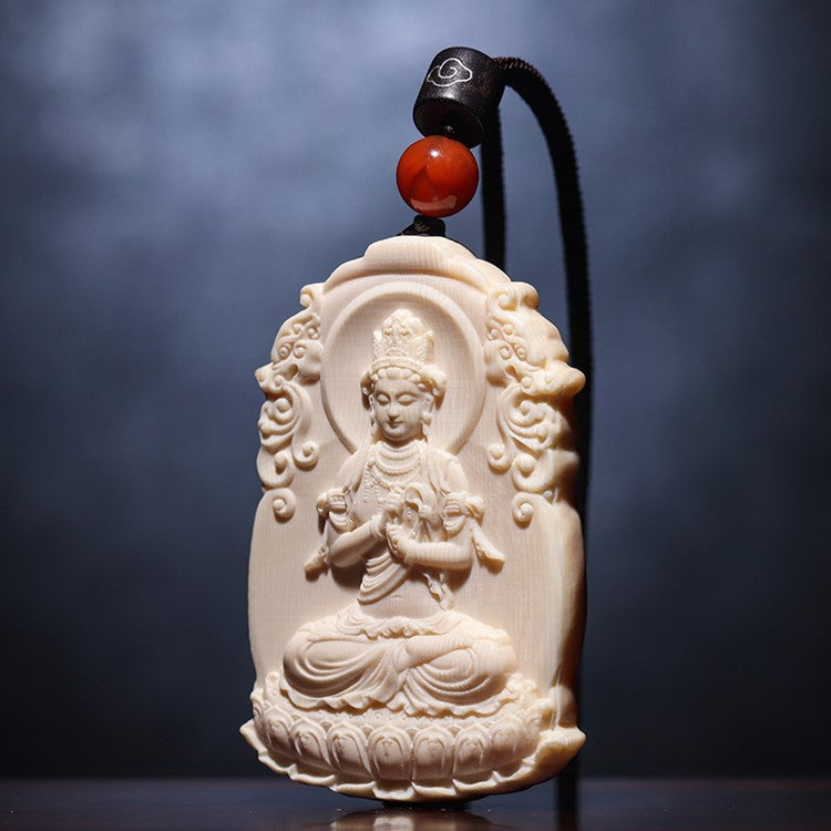 Illuminator Ivory Dhyani Buddha Vairocana Pendant