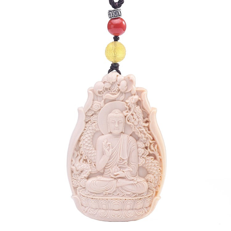 Immeasurable Light Ivory Amitabha Buddha Pendant