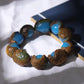 Natural Blue Amber Mala Bracelet