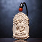 Power of Wisdom Mahasthamaprapta Carved Ivory Pendant