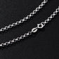 Rolo Chain Necklace Spring Ring Clasp 3mm